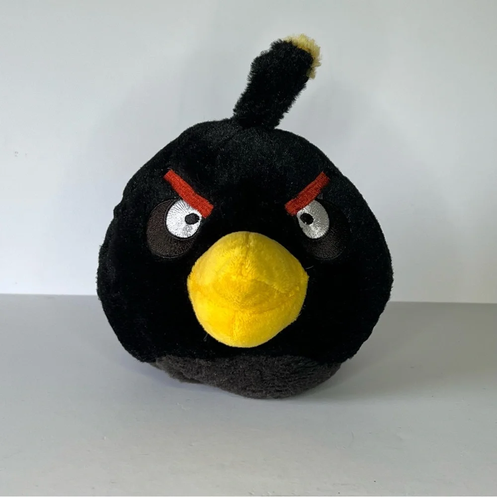 Angry Birds 2011 Plush Bomb Black Bird Good Stuff Toys 7”